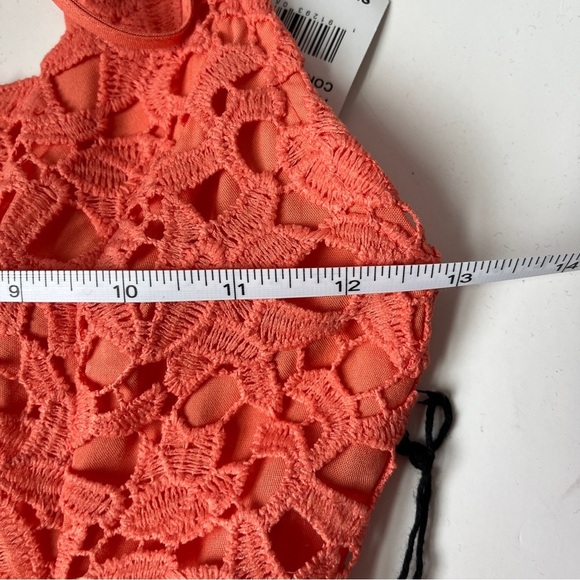 ASTR Midi Length Lace Coral Strap Cocktail Dress - Picture 8 of 10